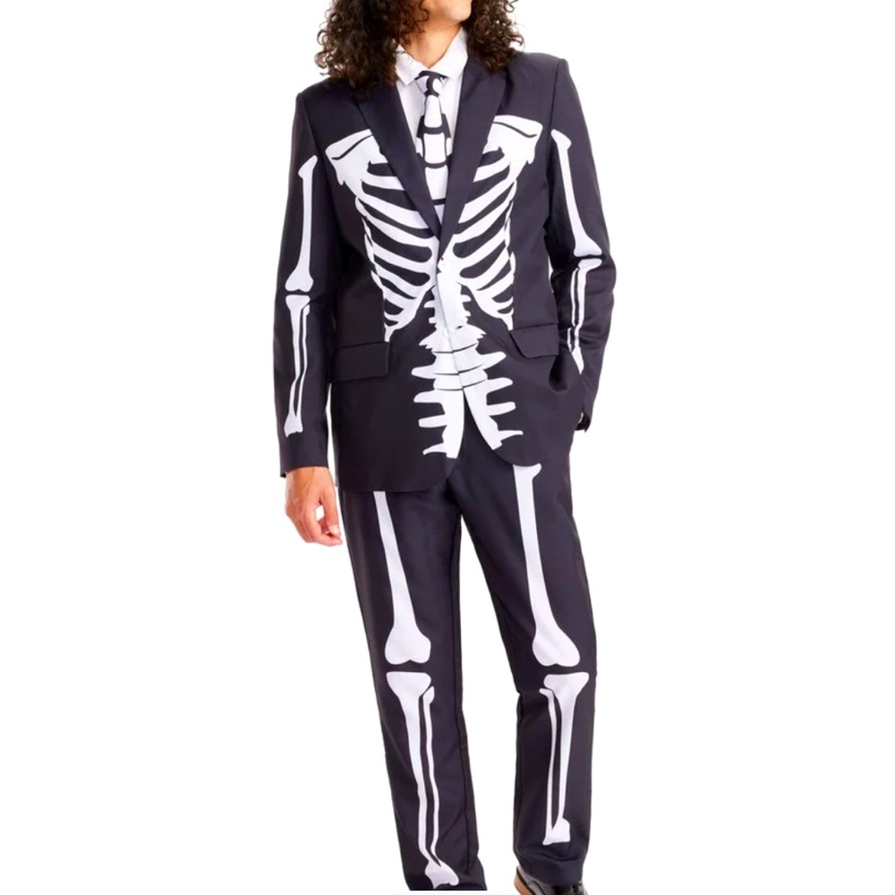 Tipsy Elves Skeleton Suit Pants Mens Size Large 34W Halloween Costume
